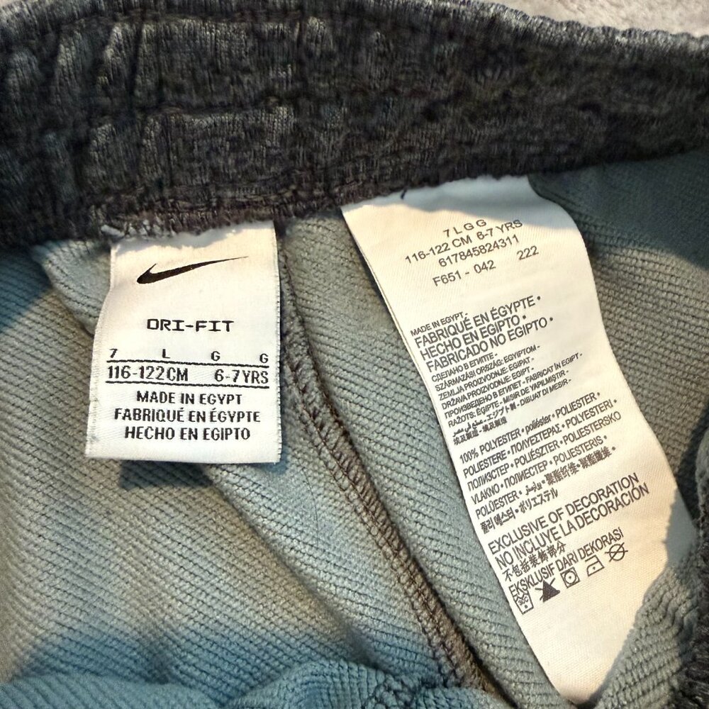 Nike Dri-FIT Kids Heather Gray Joggers Size 7 Boy Athletic Sweatpants Active - Picture 5 of 6